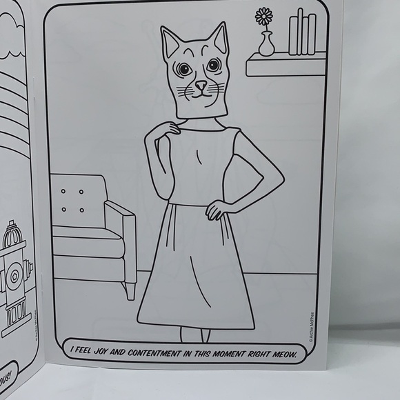 WEIRD Wonderful Self Esteem Coloring Book Inspirational Self Care - Picture 4 of 5
